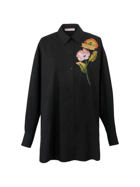 floral embroidered shirt by CAROLINA HERRERA