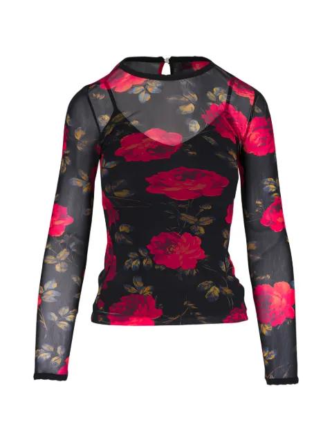 floral-print blouse by CAROLINA HERRERA