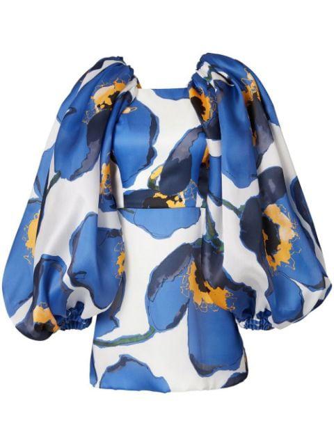 floral-print mini dress by CAROLINA HERRERA