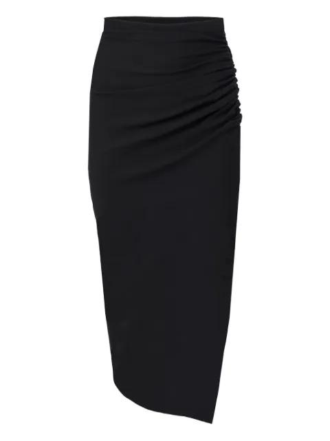 gathered asymmetric skirt by CAROLINA HERRERA