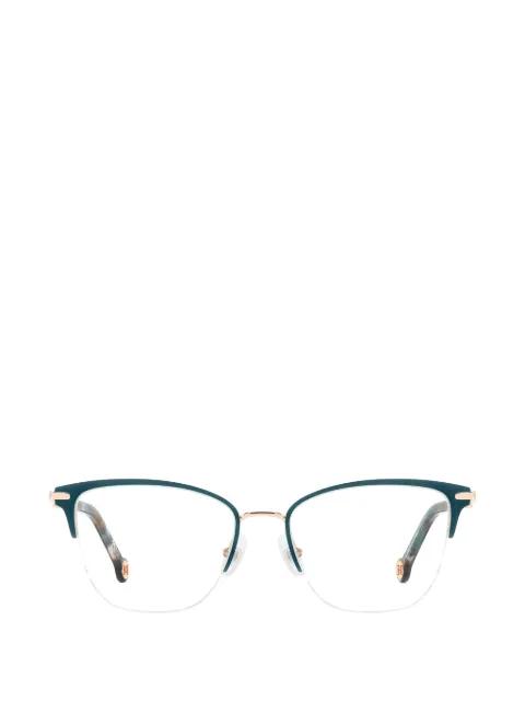 half-rim glasses by CAROLINA HERRERA