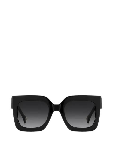 logo-plaque square-frame sunglasses by CAROLINA HERRERA