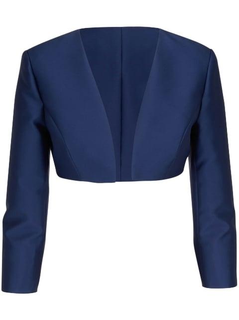 long-sleeve cropped jacket by CAROLINA HERRERA