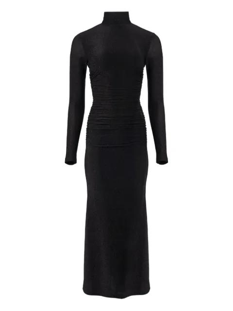 lurex turtleneck midi dress by CAROLINA HERRERA
