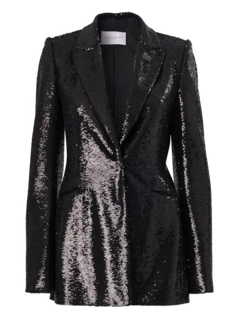 peak lapel sequined blazer by CAROLINA HERRERA