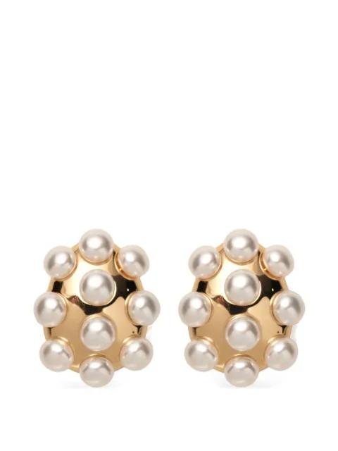 pearl studded earrings by CAROLINA HERRERA