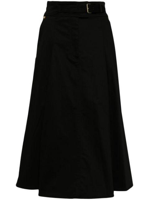 pleated cotton midi skirt by CAROLINA HERRERA