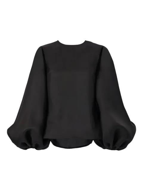 puff-sleeve gaza blouse by CAROLINA HERRERA