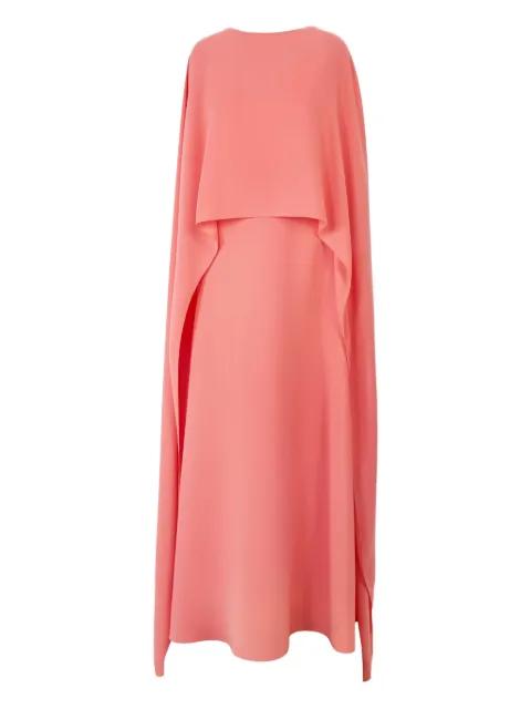 rear-zip cape-front kaftan by CAROLINA HERRERA