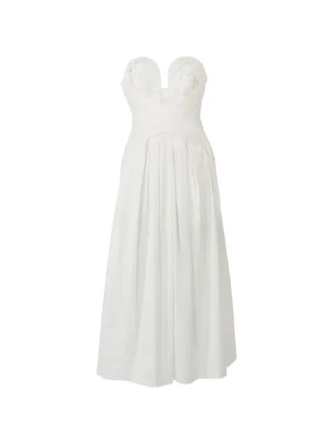 rose-bustier maxi dress by CAROLINA HERRERA