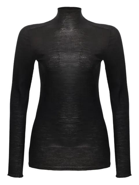 sheer turtleneck top by CAROLINA HERRERA