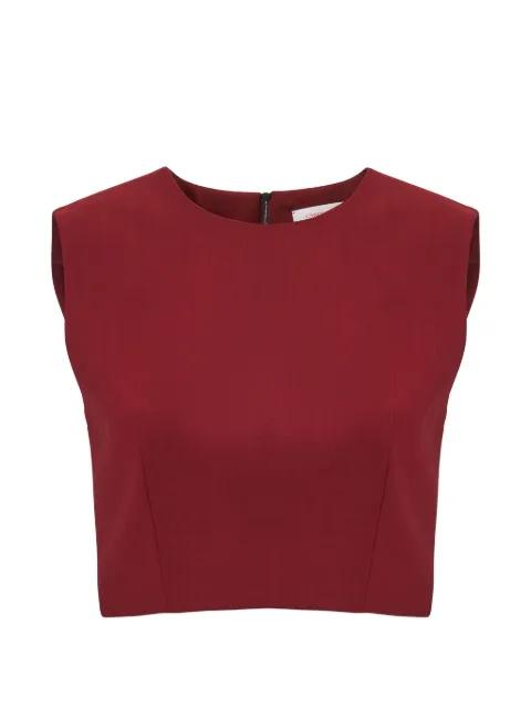 sleeveless cropped top by CAROLINA HERRERA
