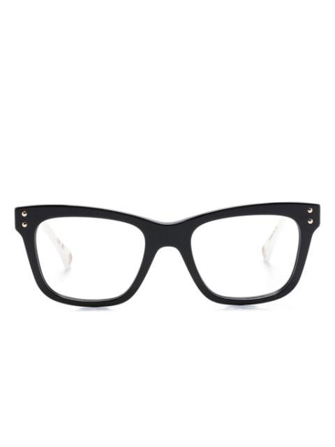square-frame glasses by CAROLINA HERRERA