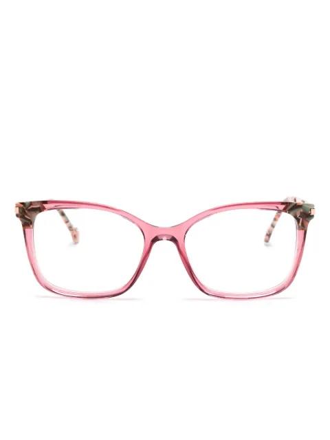 square-frame glasses by CAROLINA HERRERA