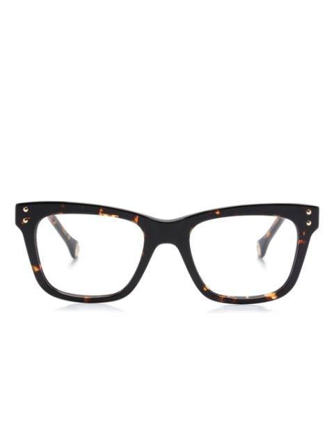 square-frame glasses by CAROLINA HERRERA