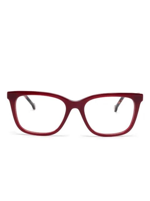 square-frame glasses by CAROLINA HERRERA
