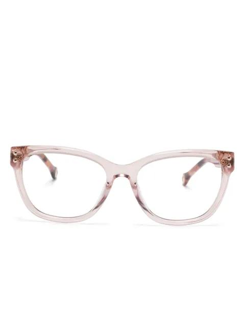 square-frame glasses by CAROLINA HERRERA