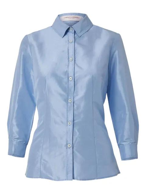 taffeta buttoned shirt by CAROLINA HERRERA