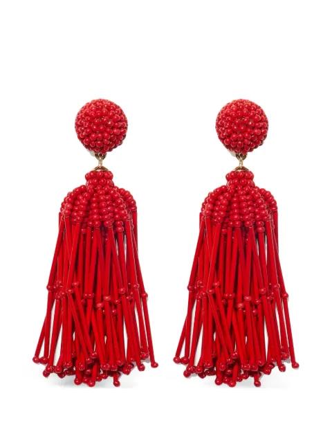 tassel earrings by CAROLINA HERRERA