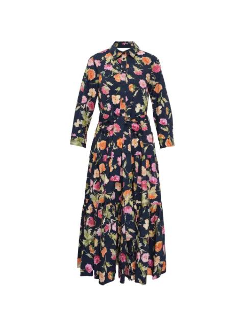 tiered shirt dress by CAROLINA HERRERA