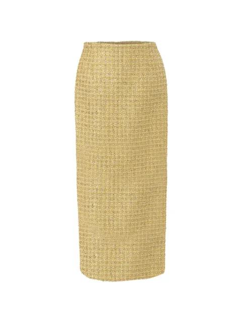 tweed midi skirt by CAROLINA HERRERA