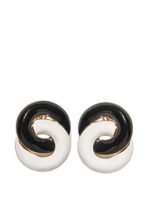 twisted knot earrings by CAROLINA HERRERA
