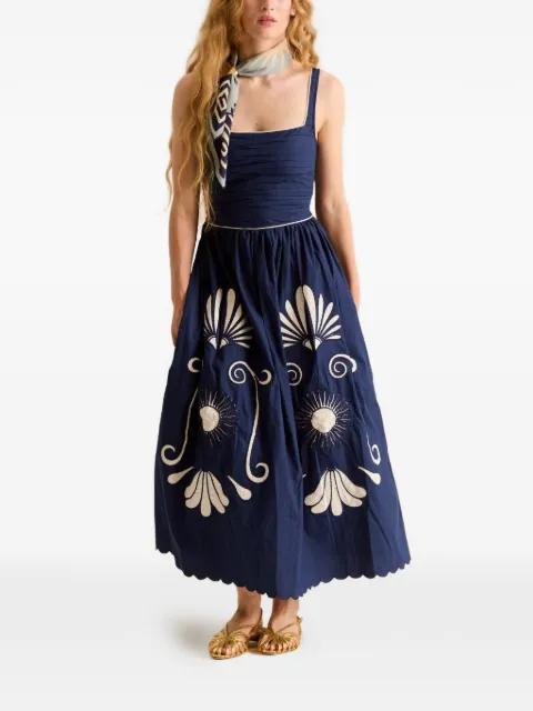 Almara embroidered midi dress by CAROLINA K