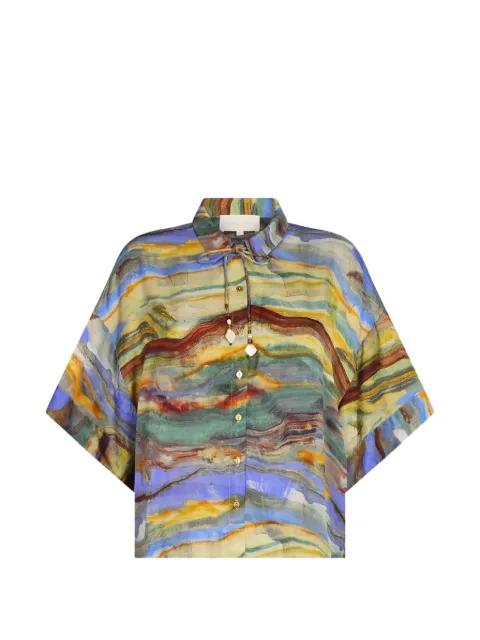 Kimono beaded shirt by CAROLINA K