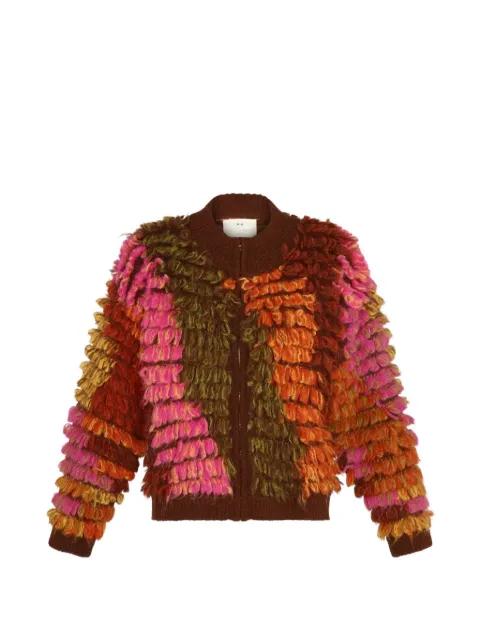 Marjorie shaggy knit jacket by CAROLINA K