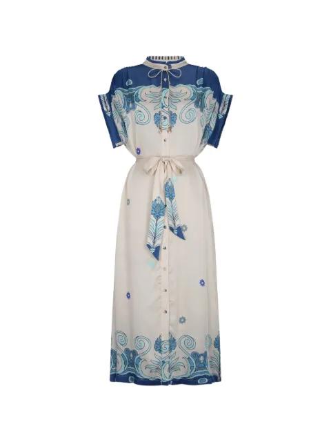 Valerie kaftan belted dress by CAROLINA K