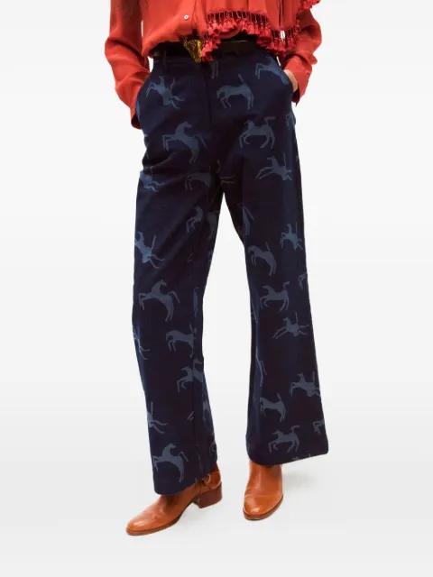 Zaino horse-print jeans by CAROLINA K