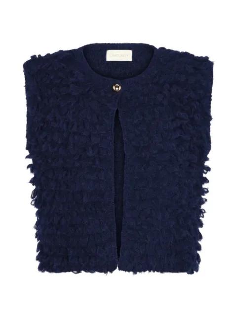 textured sleeveless top by CAROLINA K