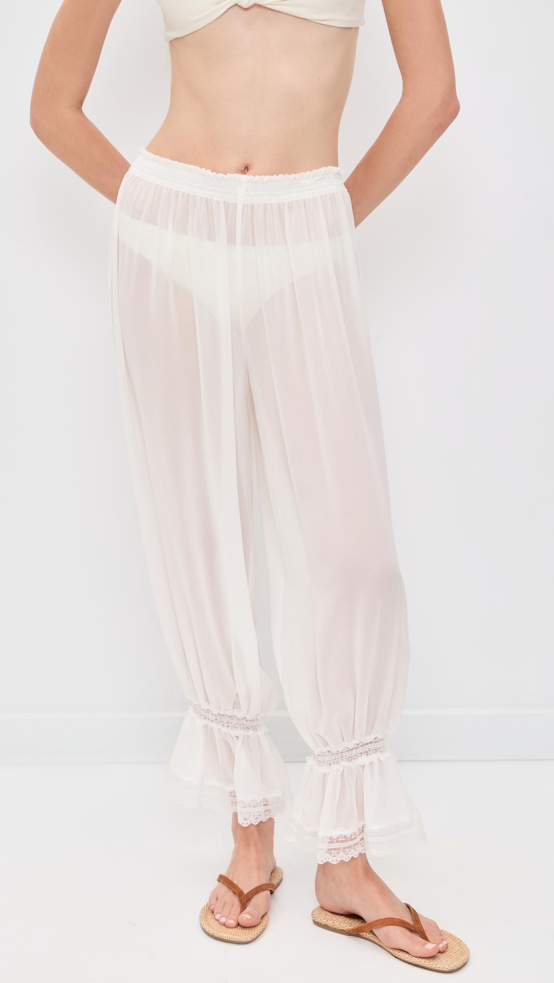 Luella Lace Trimmed Pants by CAROLINE CONSTAS