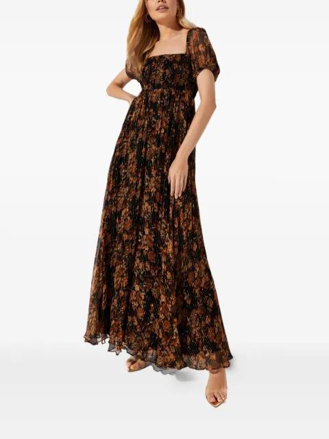 floral-print square-neck maxi dress by CAROLINE CONSTAS