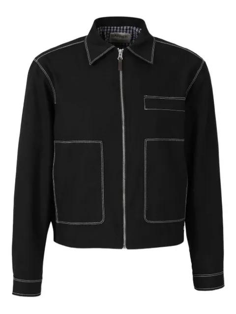 Bay contrast-stitch shirt jacket by CARRER