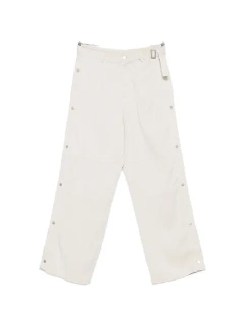 Knox press-stud wide-leg trousers by CARRER