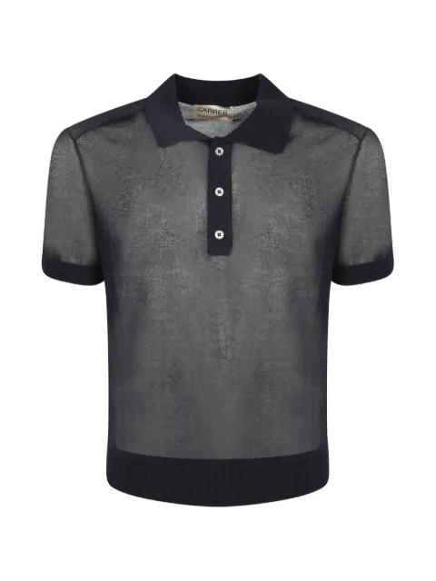 semi-sheer polo shirt by CARRER