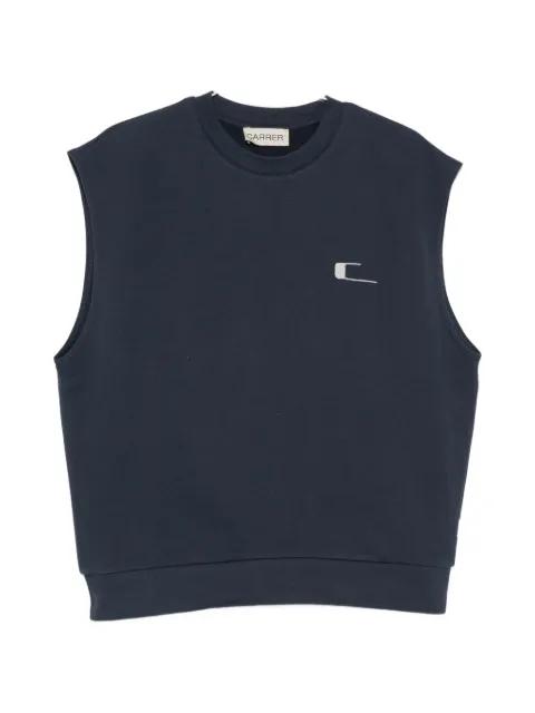logo-print crew-neck vest by CARRERA