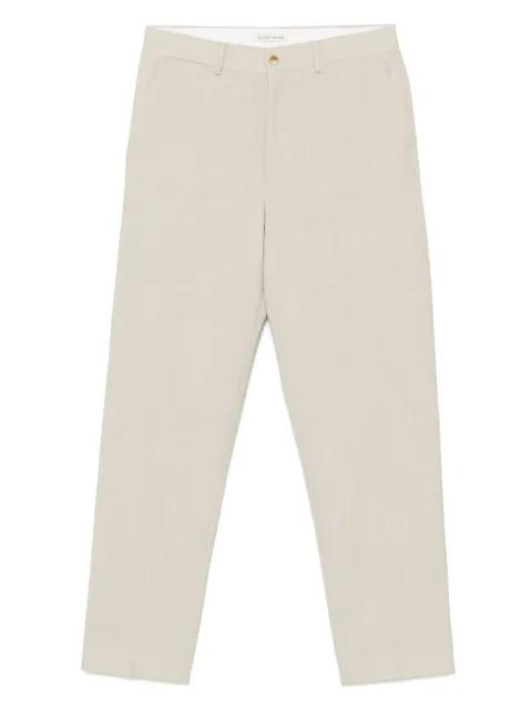 slub-texture trousers by CARTER YOUNG