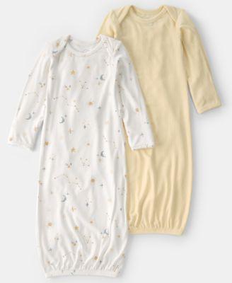 Baby Boys' or Baby Girls' Constellation Long-Sleeve Sleeper Gowns, 2-Pack by CARTER'S