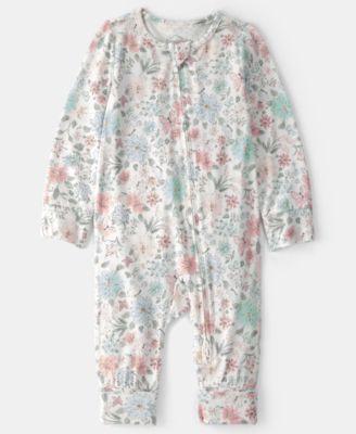 Baby Girls' Butterfly Garden Print 2-Way Zip Sleep and Play Pajama by CARTER'S