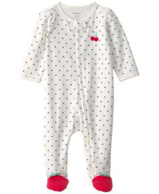 Baby Girls' Cherry 2-Way Zip Sleep & Play Pajama by CARTER'S