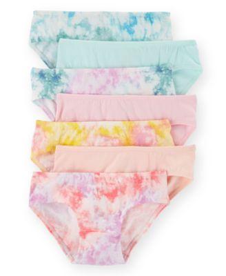 Toddler Girls' Tie-Dye Hipster Underwear, 7-Pack Set by CARTER'S