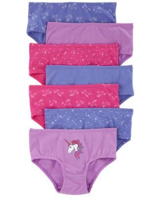 Toddler Girls' Unicorn Print Briefs, 7-Pack Set by CARTER'S