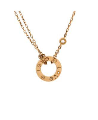 2 Diamonds Love Pendant Necklace 18K Gold and Diamonds by  CARTIER