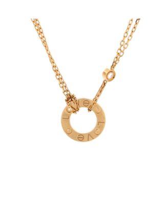 2 Diamonds Love Pendant Necklace 18K Gold and Diamonds by  CARTIER