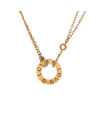 2 Diamonds Love Pendant Necklace 18K Gold and Diamonds by  CARTIER