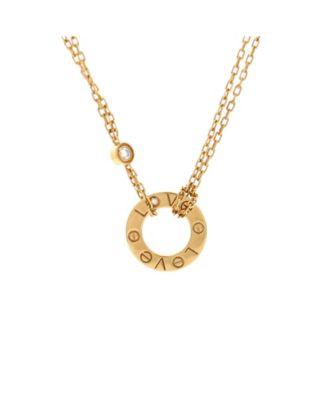2 Diamonds Love Pendant Necklace 18K Gold and Diamonds by  CARTIER