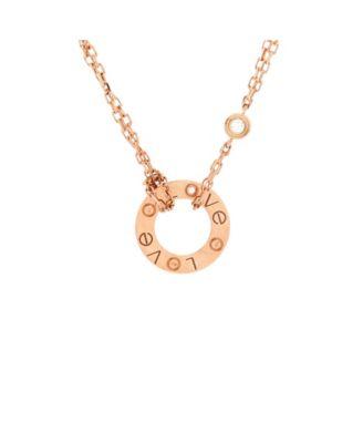 2 Diamonds Love Pendant Necklace 18K Rose Gold and Diamonds by  CARTIER