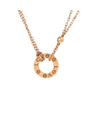 2 Diamonds Love Pendant Necklace 18K Rose Gold and Diamonds by  CARTIER